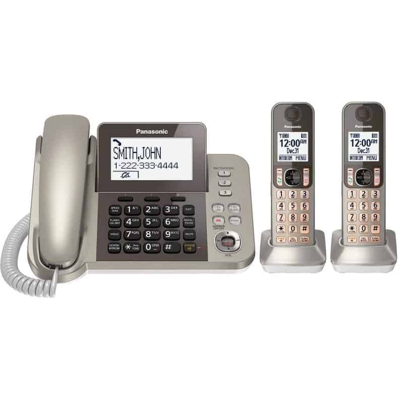 PANASONIC Corded / Cordless Phone System with Answering Machine and One Touch Call Blocking