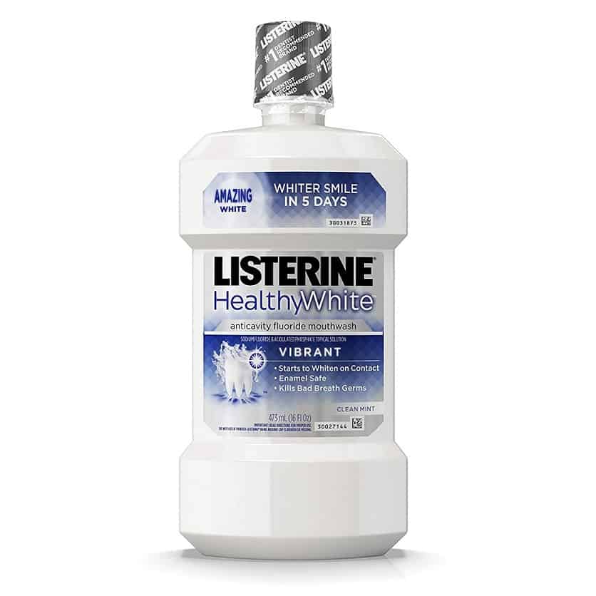 Listerine Healthy White Vibrant Multi-Action Fluoride Mouthwash